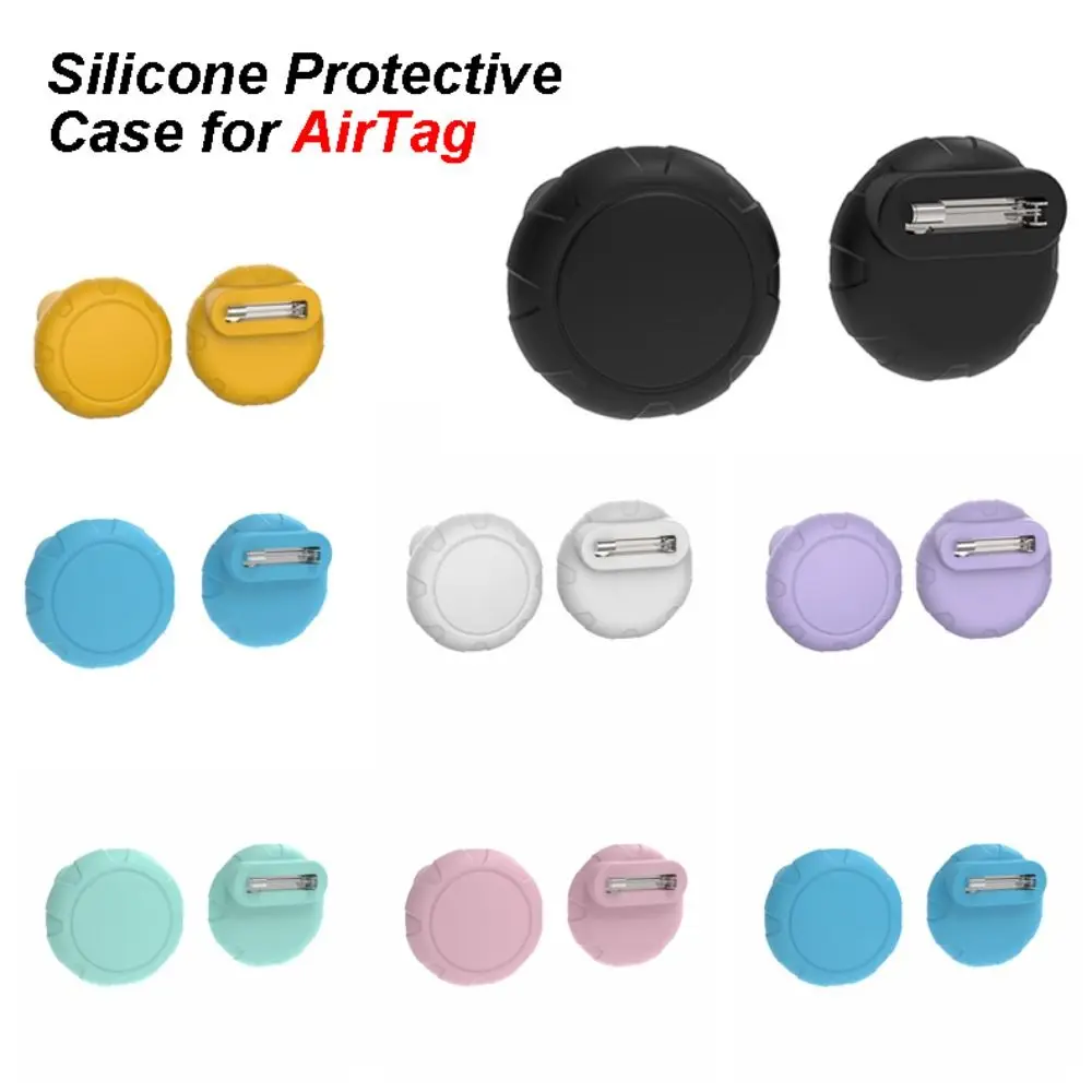 Invisible Pin Tracker Device Case Full Protection Waterproof Locator Holder Inside Silicone Protective Cover for Airtag Kids