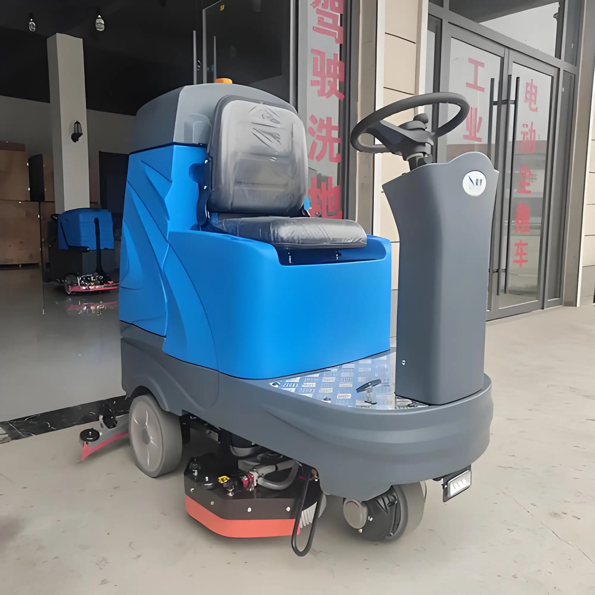 2026 New Driving Floor Scrubber Automatic Sweeping Machine Factory Commercial Cleaning Vehicle Hot Selling