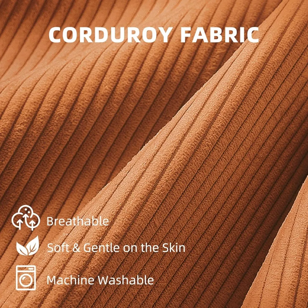 أريكة أرضية منجدة من إسفنج الذاكرة، كرسي كبير من سروال قصير ناعم مع غطاء قابل للغسل للمعيشة #5