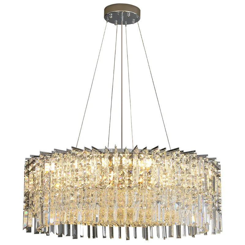 

Italian light luxury living room chandelier K9 crystal high-end home hall dining room bedroom