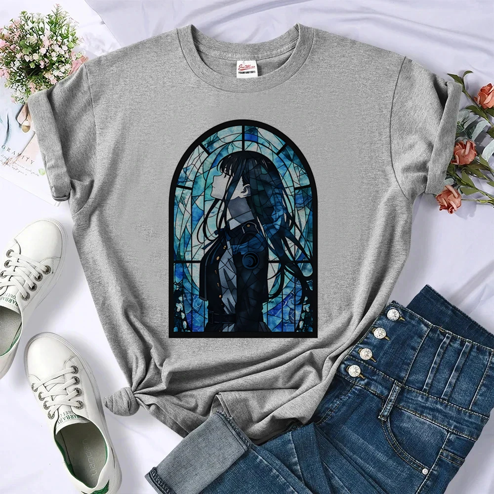 Lycoris Recoil t-shirt female funny aesthetic y2k Retro top tees streetwear korean fashion manga
