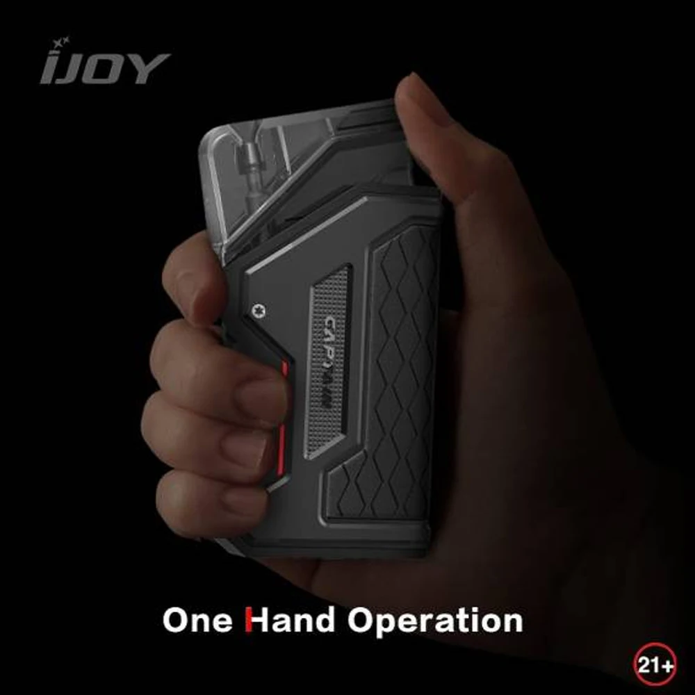 Originale IJOY Captain AirGo Pod Kit 930mAh batteria 0.8ohm Mesh Coil Box Mod con 5.5ml Big Pod vaporizzatore sigarette elettroniche