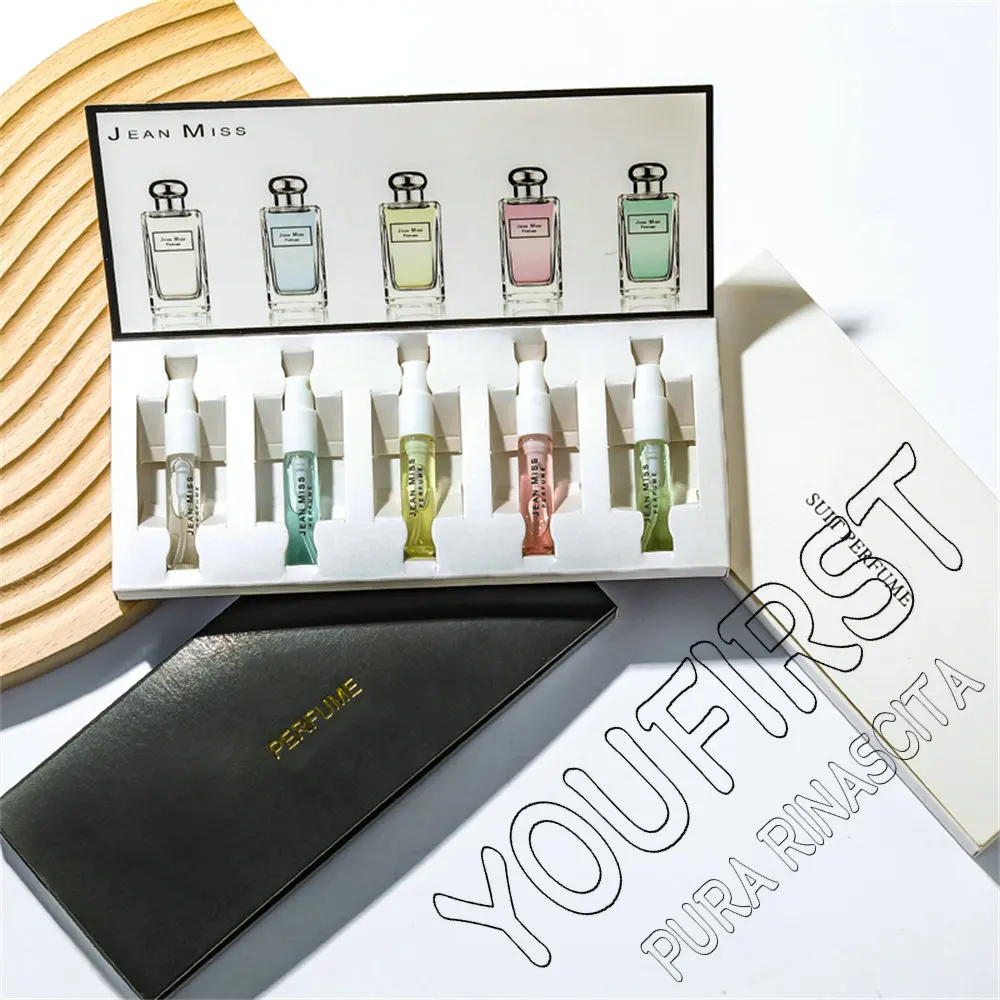 Coffret cadeau parfum pour femme, mini parfum, parfum floral végétal, nouilles, Cologne, parfum durable, original, 15ml, ensemble 5 pièces