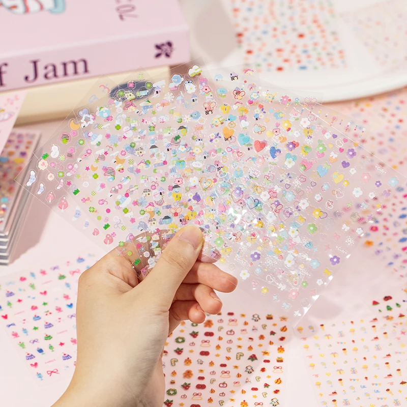 Picture 5: 32 sheets Cute Cartoon Handbook Sticker Book Student DIY Diary Decorative Scrapbooking Journals Back School Stationery Supplies