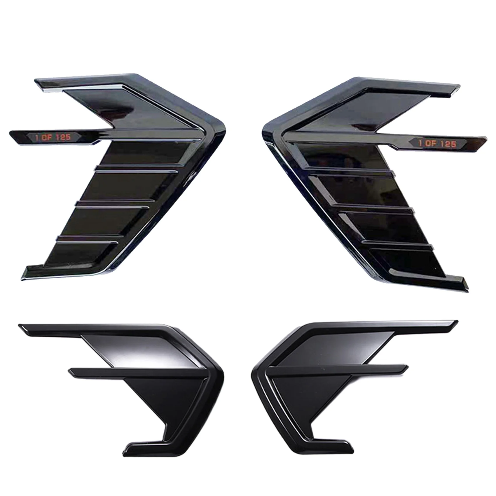 

Car Side Body Air Vent Sticker Trim For-Audi A4 A5 A7 S7 RS7 Sportback A6 S6 RS6 Avant Allroad 2019-2021 Glossy Black