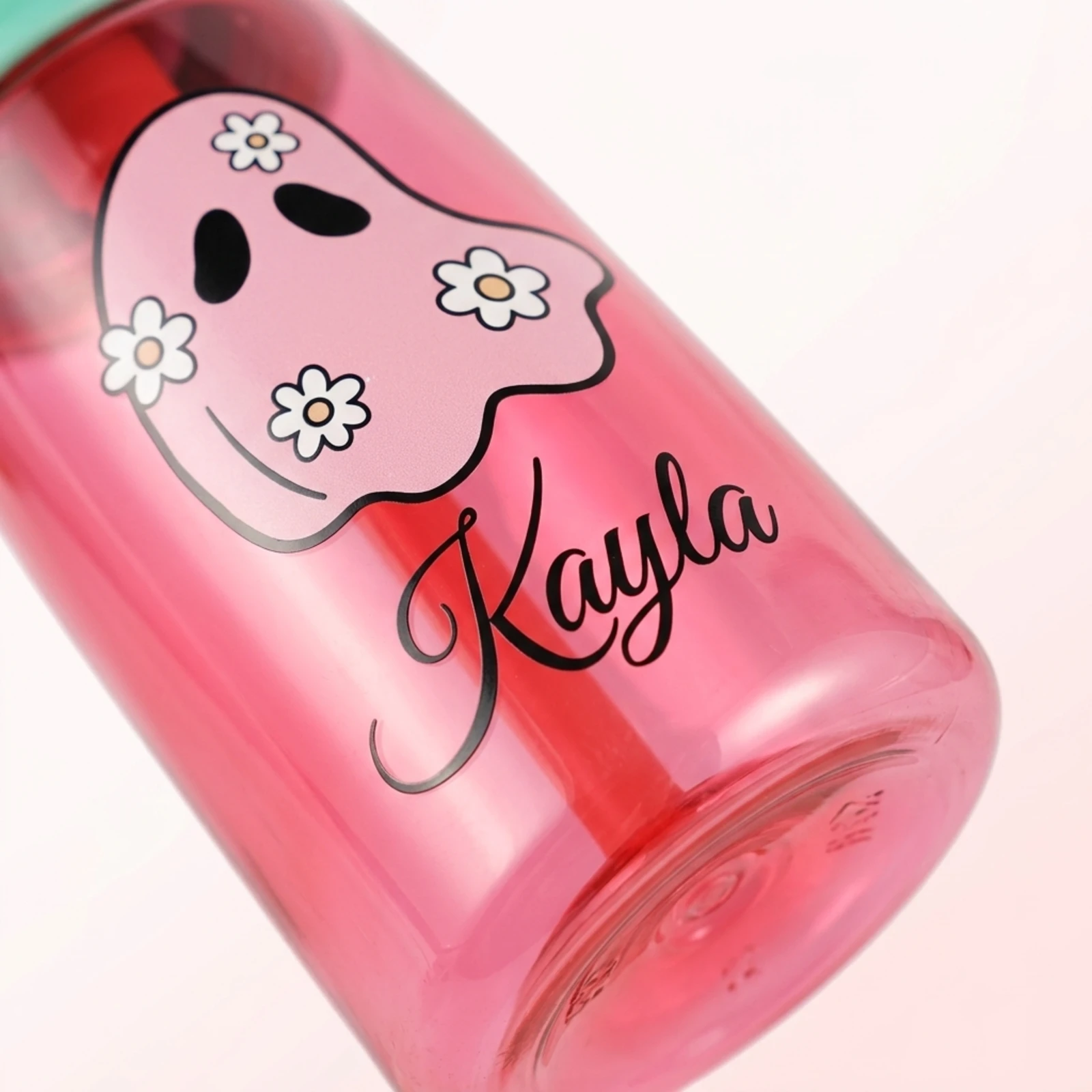 Halloween Custom Name Plastic Tumbler, Heat Transfer Print Spill-Proof Straw Travel Mug, Cute Party Favor Gift For Adults view 4