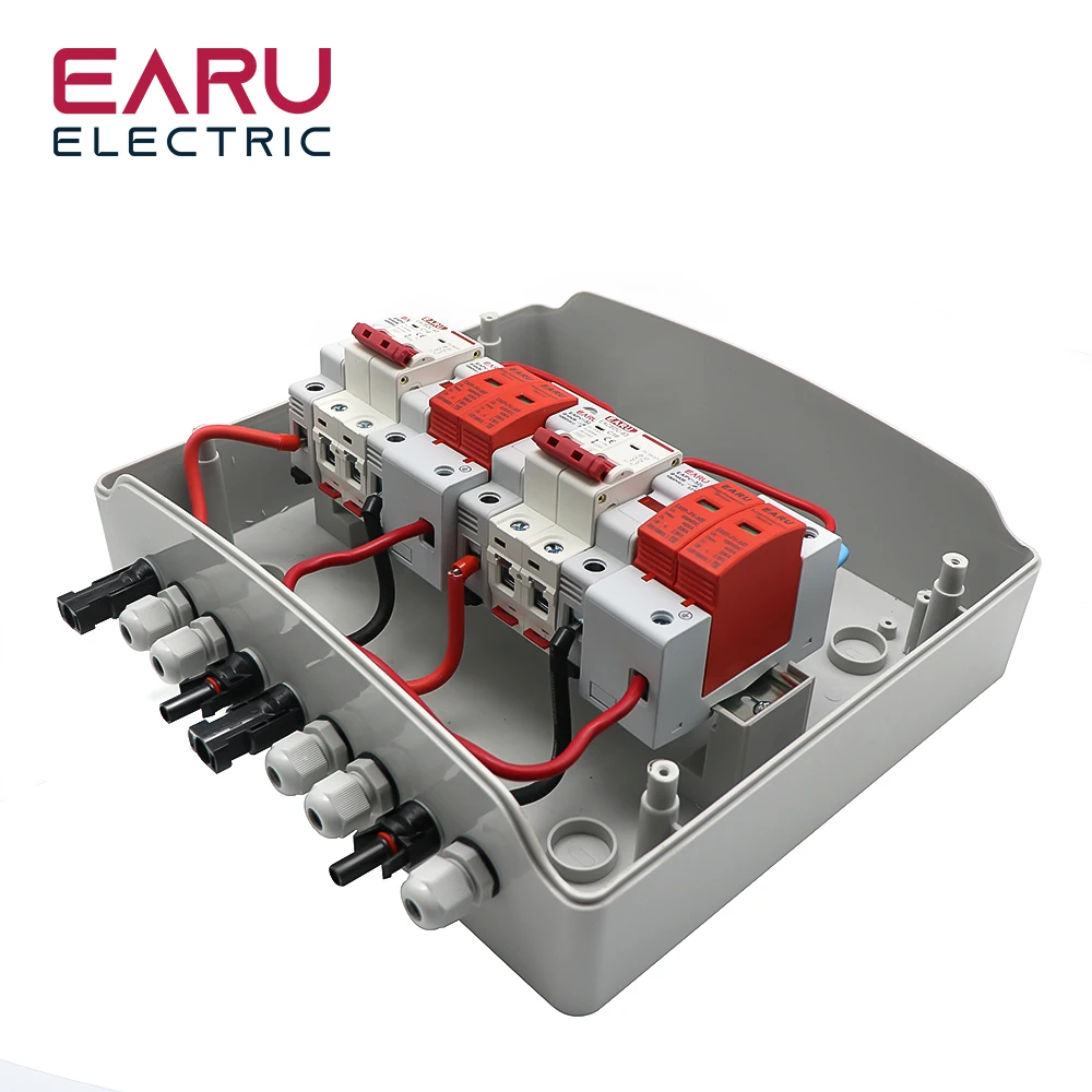 Imagem -02 - Fotovoltaica Matriz Solar pv Combiner Box dc Disjuntor Off Grid Sistema de Energia Solar Entrada Saída Cordas 500v