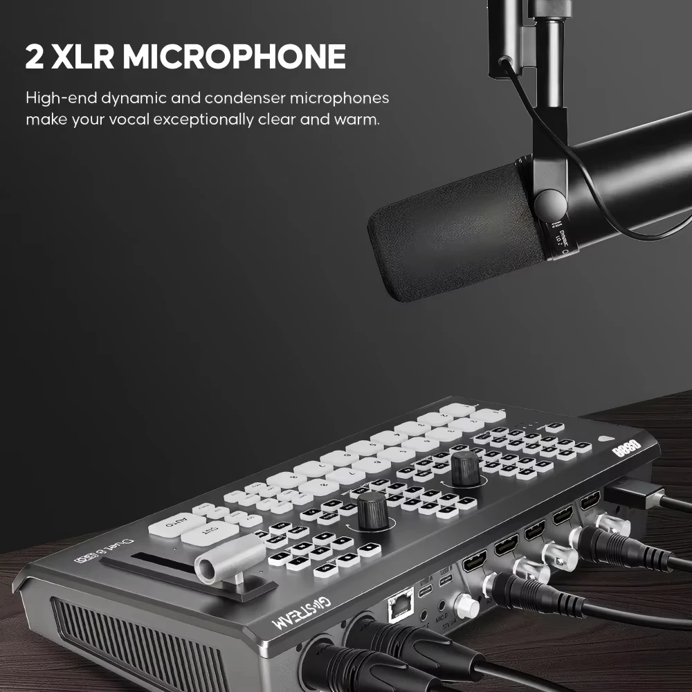 Osee 4 Stream Inputs 4 HDMI&SDI Inputs 8 ISO GoStream Duet Video Switcher Multiple machine Recording Switcher For Live streaming