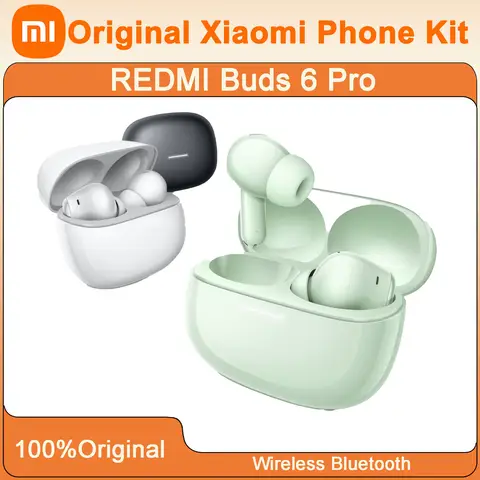 Original Xiaomi Redmi Buds 6 Pro Wireless Bluetooth Earphone TWS In-Ear AI Noise Reduction Low Latency 36H Battery Headphone