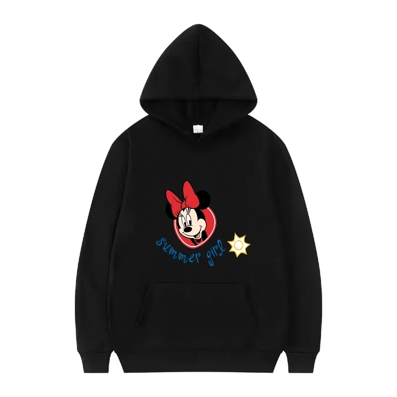 ديزني ميكي ماوس نمط امرأة جيوب فضفاضة رمادي الخريف 90s بلايز الملابس البلوفرات السيدات رخيصة Y2k هوديس بلوزات #3