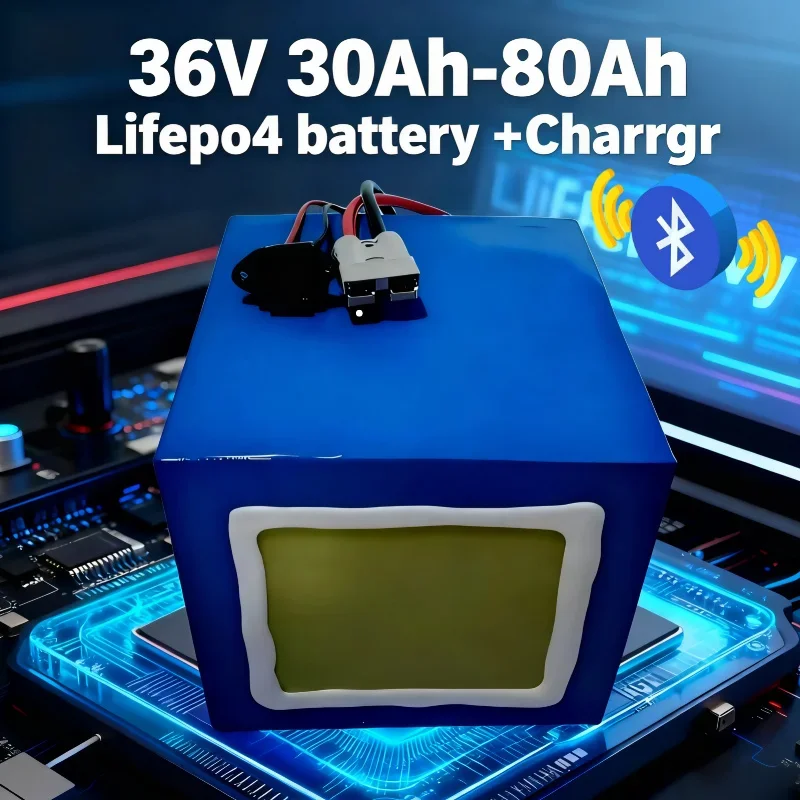 

36 В 30 Ач-80 Ач Lifepo4 аккумулятор глубокого цикла с BMS большой емкости перезаряжаемый для инвалидной коляски вилочный погрузчик осмотр гольф Ca