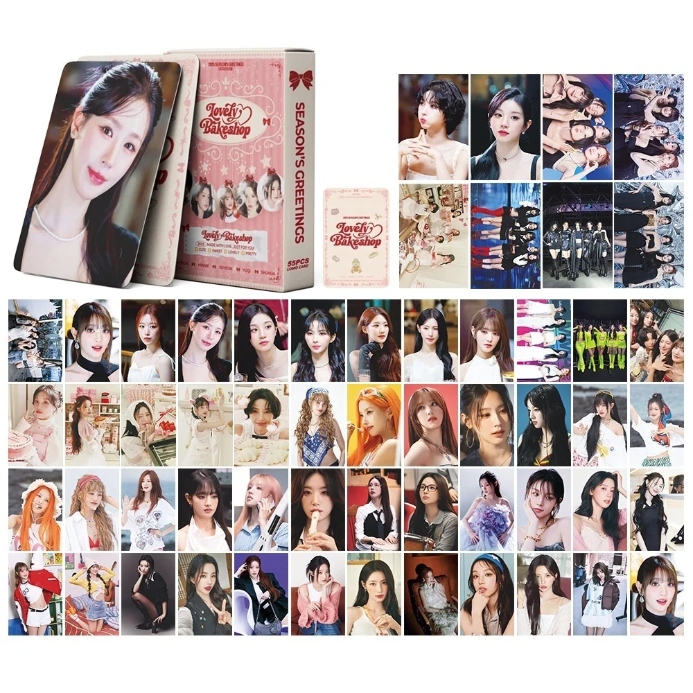 Kpop G-IDLE 2025 Lovely Bakeshop INS Style Small Cards Songyuqi Minnie So-yeon ChoMiYeon Shuhua Fans Gifts Collection