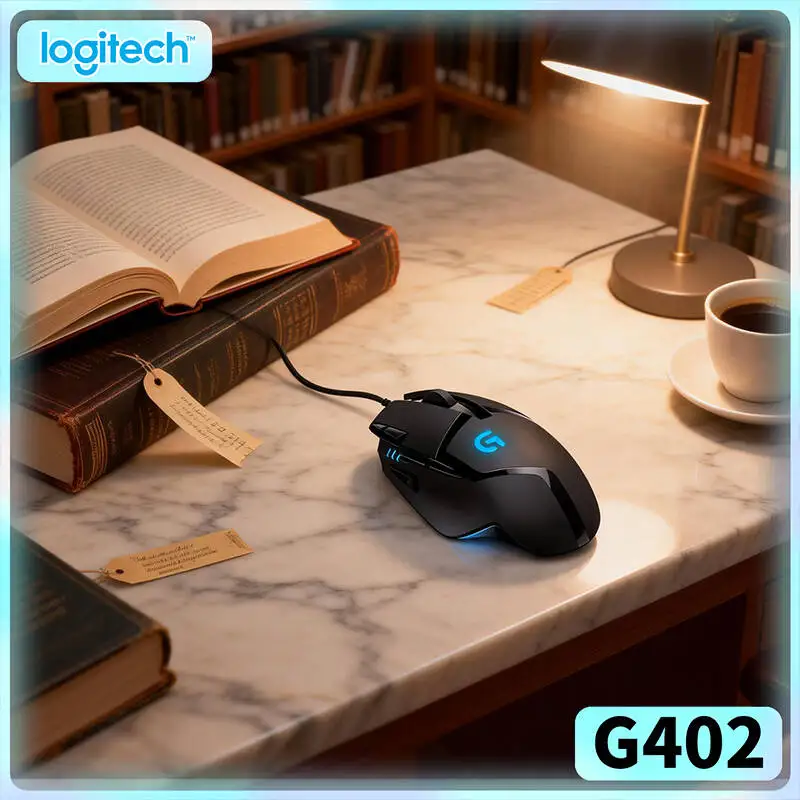 

Высокоточная мышь Logitech G402 с 8 программируемыми кнопками, 20 млн нажатий, отклик 1 мс, 4 режима DPI для игр и повседневного использования
