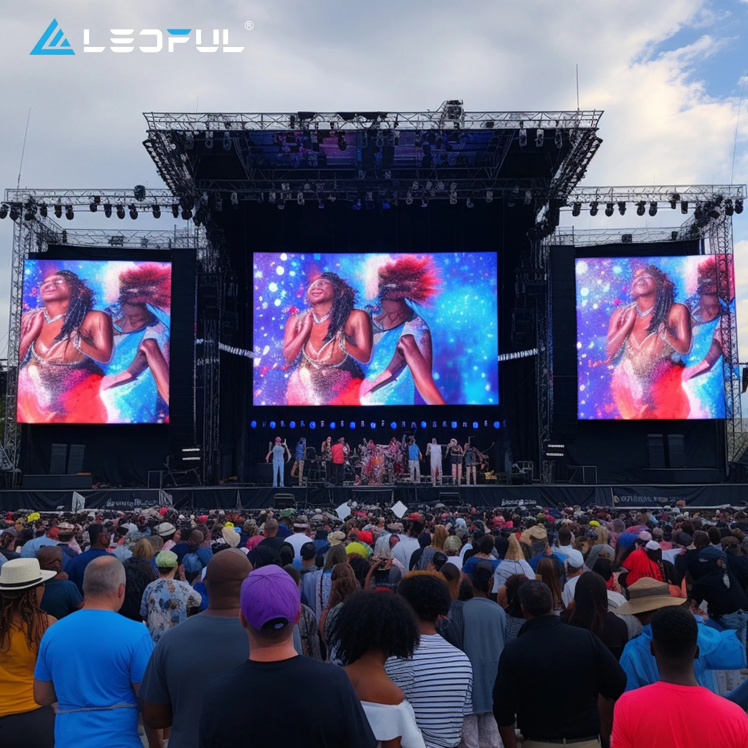 2 by 3 Meters Pakistan Giant Advertising Curved Rental Stage Wall Hd Stage Events LED Video Wall Panel