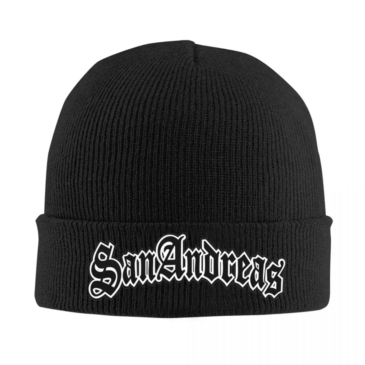 Gorros con logotipo de GTA San Andreas, gorros bonitos para adultos, unisex, para deportes al aire libre, gorro de punto con patrón de invierno, gorro tipo beanie