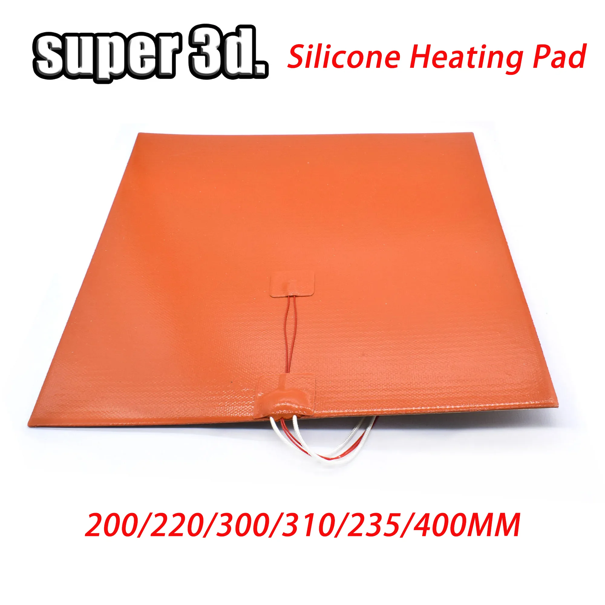 3D Printer Silicone Heating Pad 24V/220V Heater Bed 220/235/300/310mm Waterproof Rubber 500W/750W For Ender-3 CR10 Heating Mat