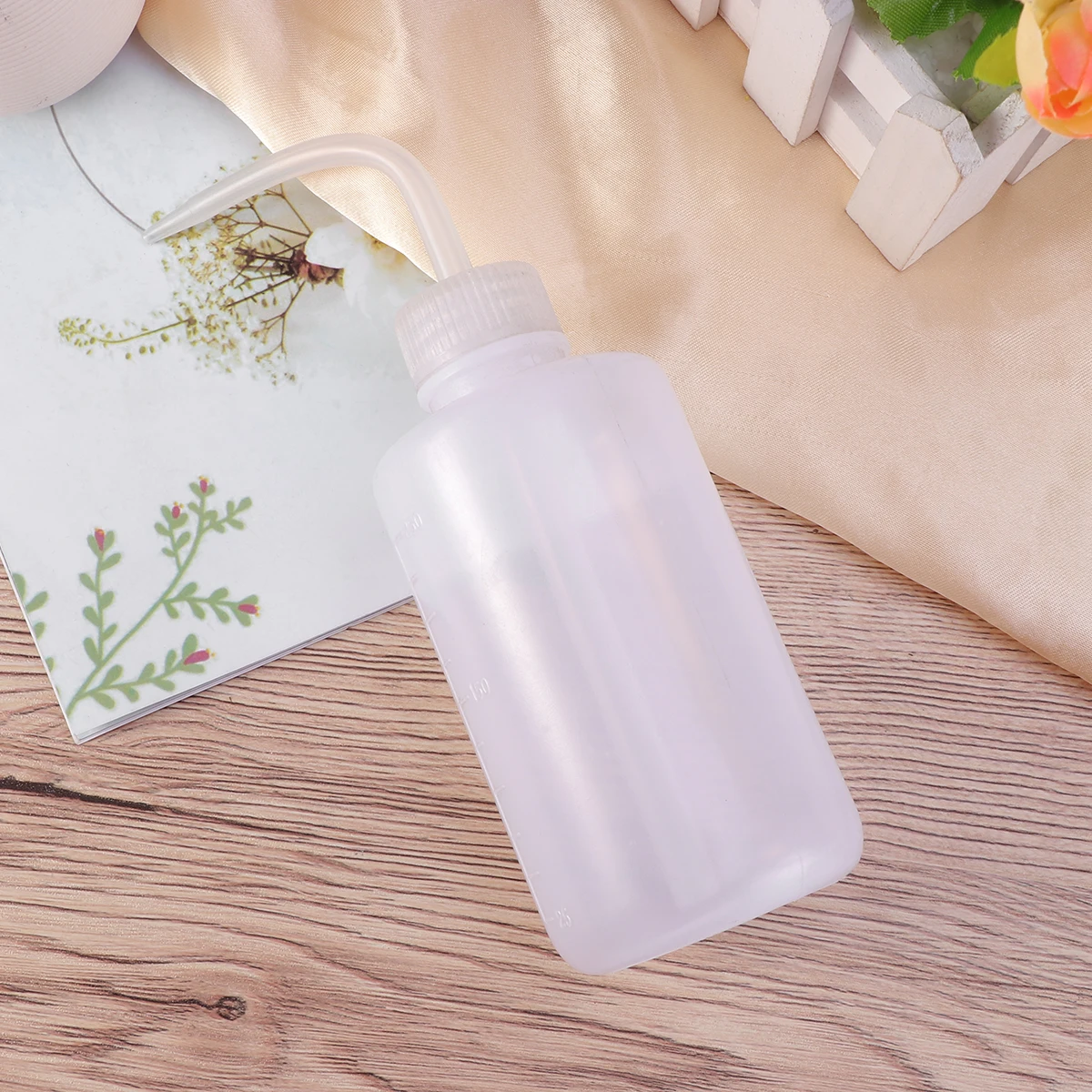 

2 Pcs Pointed Watering Bottle Dispensing Squeeze Bottles Empty for Liquid Handwashing Fluid Elbow Curved Neck Lab Chmical
