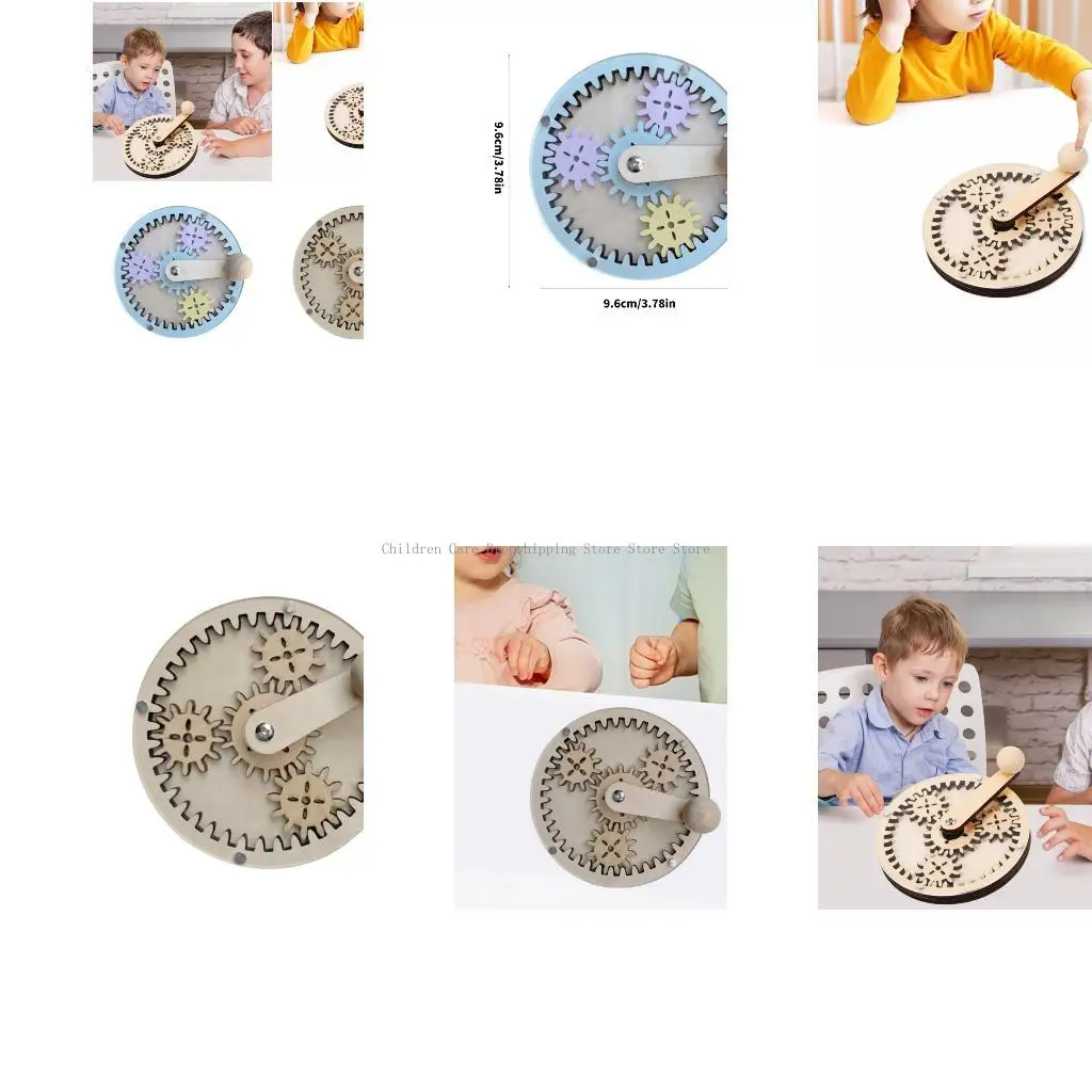 

Интерактивная DIY GEAR BOARD Образовательная игрушка с ручной рукояти