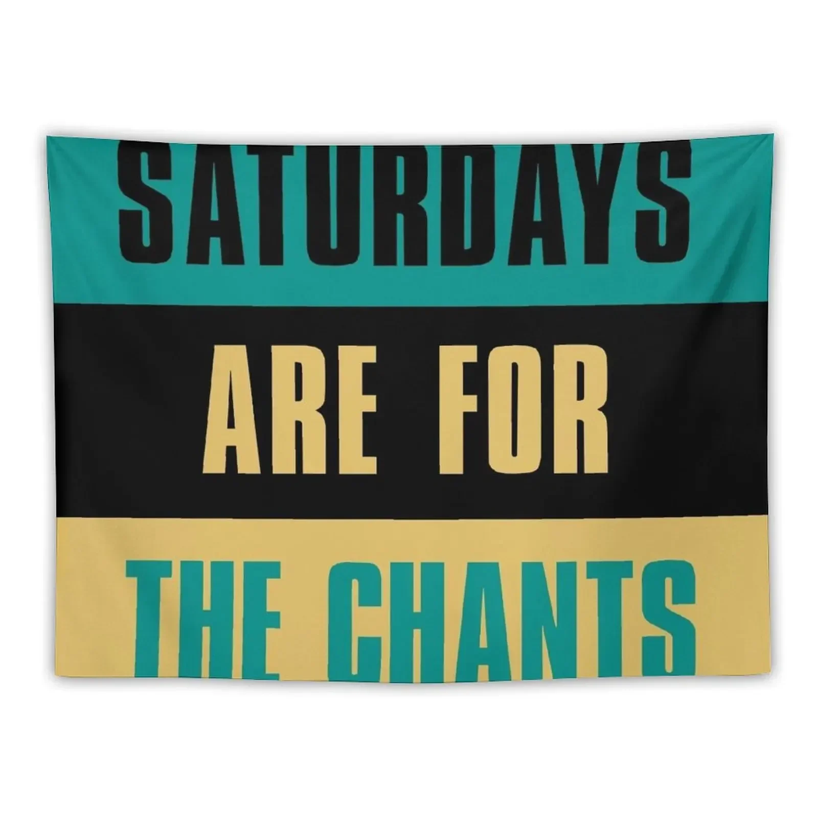 Saturdays are for The Chants, Coastal Carolina University Tapestry For Bedroom Room Decor Cute Tapestry