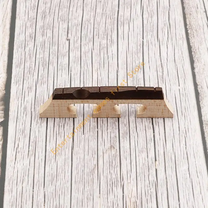 Six Strings Banjo Replacements Bridge Ukuleles Banjo Bridge Bass Bridge Banjo Bridge Standard Ebony Banjo Bridge 55KD