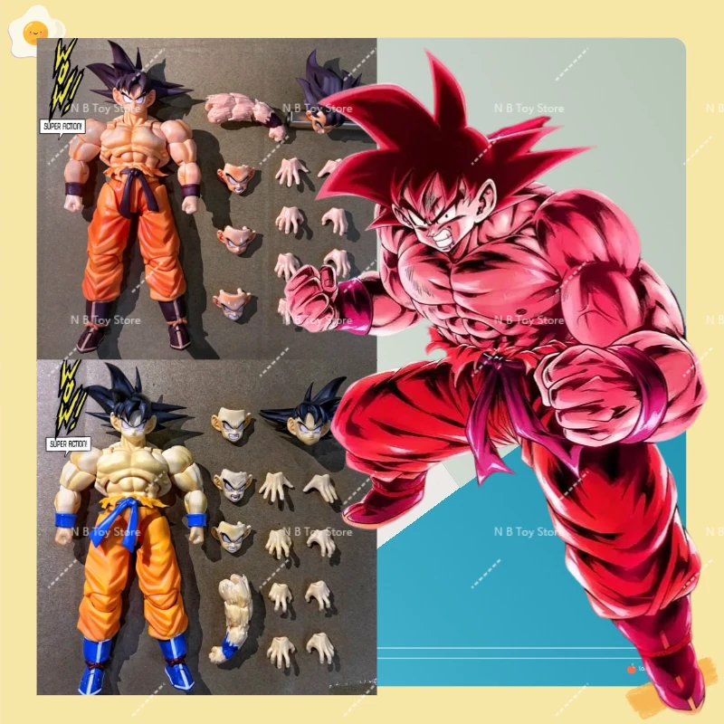 

New Hot Wow Superaction Studio Son Goku Action Figure Kakarotto Dragon Ball Kaiouken Figures Goku Figurine SHF Model Toys