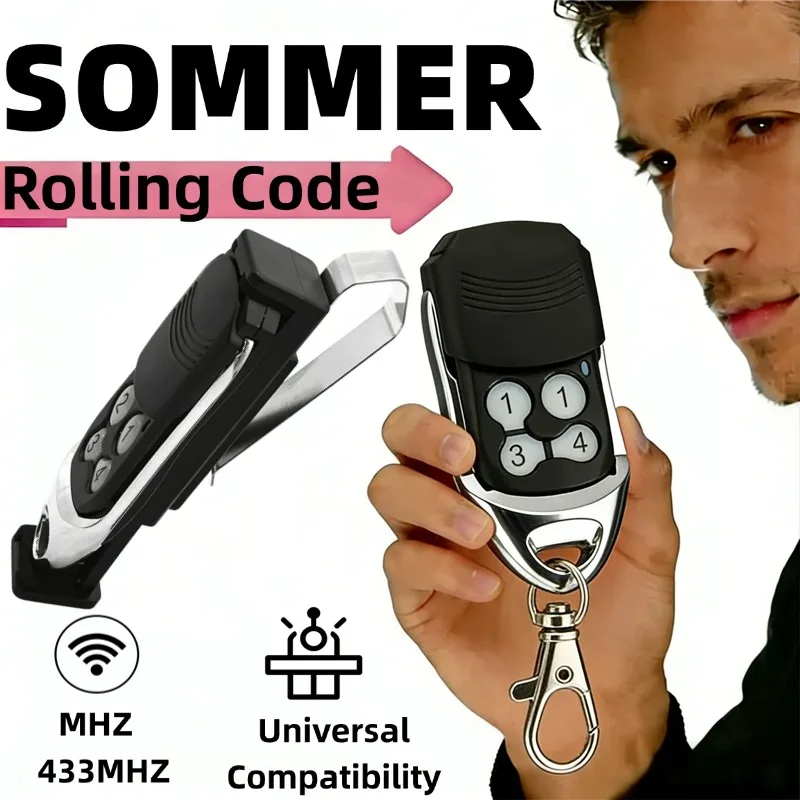 SOMMER 434.42MHz TX03 434 4 XP Remote Control Gate SOMMER 4013 TX03-434-4-XP 4014 TX02-434-2 4022 TX02-434-2 Garage Door Opener