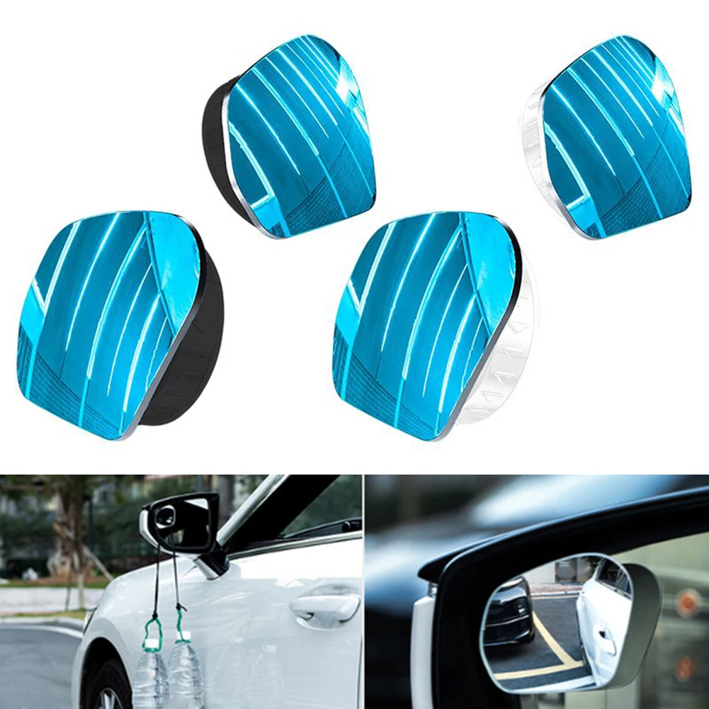 

2pcs Automotive Assisted Mirror 360°Adjustable Car HD Convex Blind Spot Mirror Assisted Mirror Most Cars Accessories