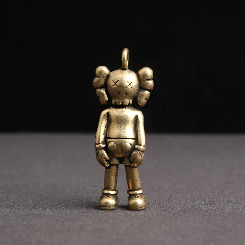 

Solid Pure Copper Personalized Cartoon Bear Toy Keychain Pendant Decoration