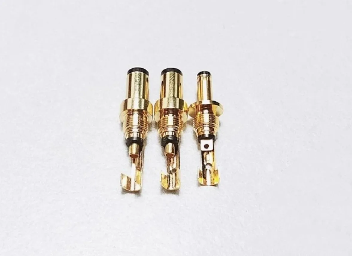 Pureline Quality Copper Plated Gold 5.5 X 2.5  5.5 X 2.1 4.0x1.7  3.5 X 1.35 mm DC Power Jack Male Plug Metal Connector Adapter