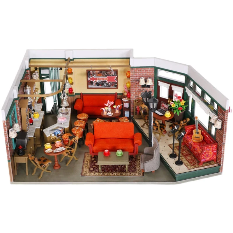 Mini Maison De Poupée Forest Fruit Town – Kit 3D En Bois Avec LED – Décoration Créative – Dès 14 Ans