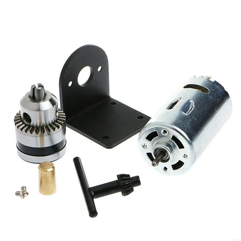 

P0UE New Hand Drill DIY Lathe Press 555 Motor for