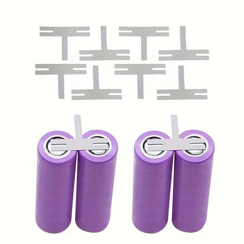 

100pcs/Lot 0.2x30x8mm H Type For Battery Pack Spot Welding Spot Welder Equipment Nickel Plated Steel Strap Strip Sheets