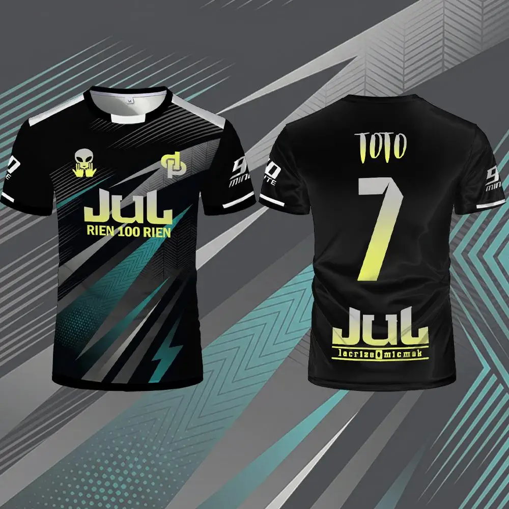 2026 New JUL Toto Ninetta Rien 100 Rien Jersey Summer Outdoor Breathable Soccer Training T-Shirt Men's And Women's Crew Neck Tee image 6