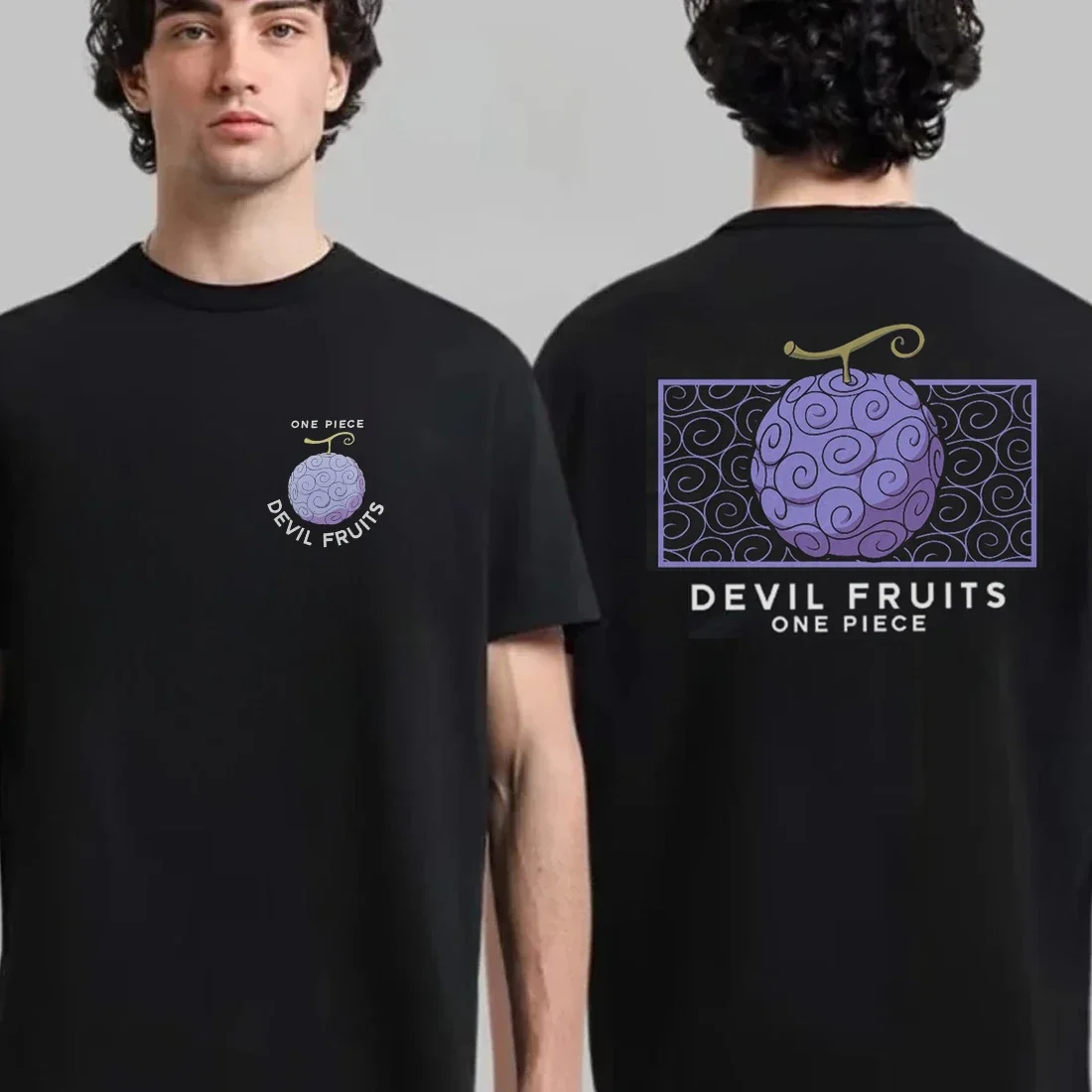 เสื้อยืดลายผลปีศาจวันพีซ มังกี้ ลูฟี่ สำหรับผู้ชาย ผู้หญิง เด็ก เสื้อยืดอนิเมะ ผ้าฝ้าย แขนสั้น เสื้อยืดฤดูร้อน เสื้อโอเวอร์ไซส์