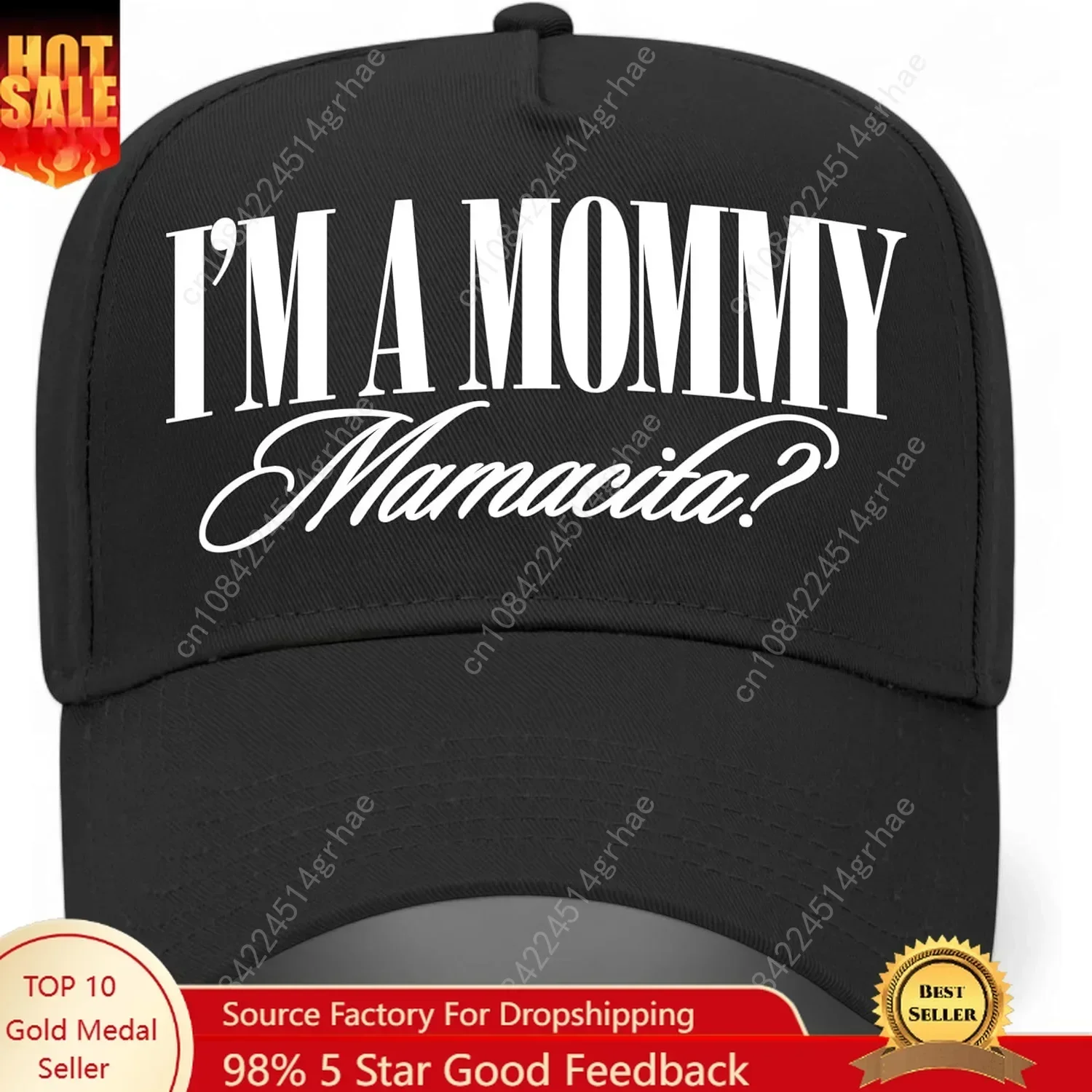 

I'm A Mommy Mamacita Vintage Trucker Hat | Nic Huda Funny Quote | Premium Snapback Baseball Hat for Men & Women