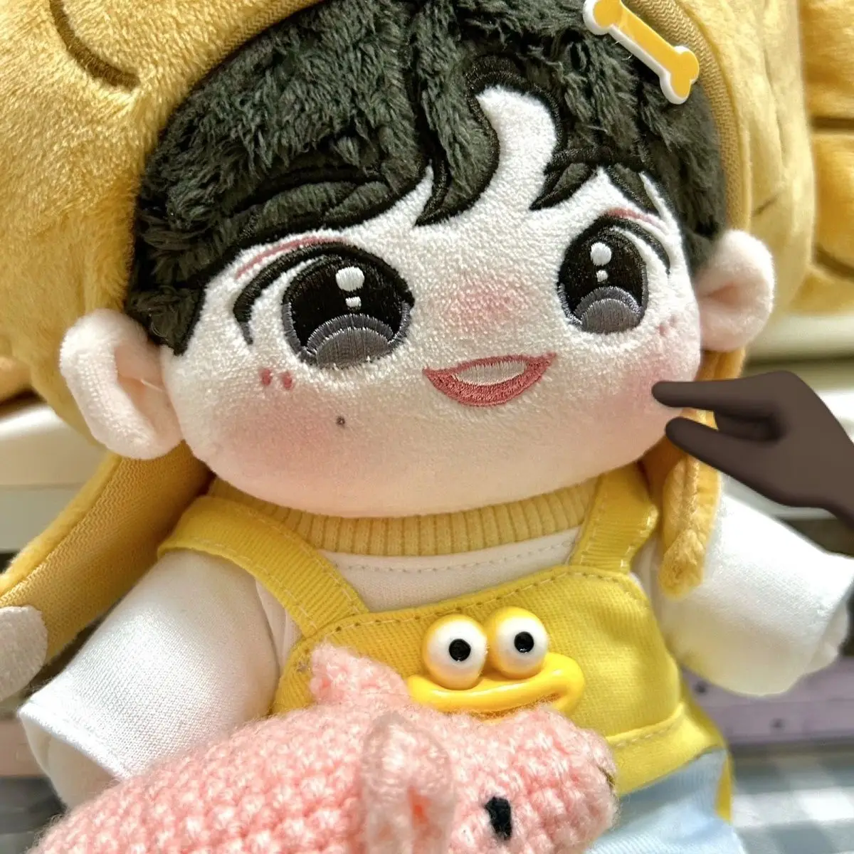 فستان دمية 20 سم، بلوزات وزرة، هدية عيد ميلاد رخيصة للفتيات، قماش دمية أرنب صغير من Basero Bear Nanbo