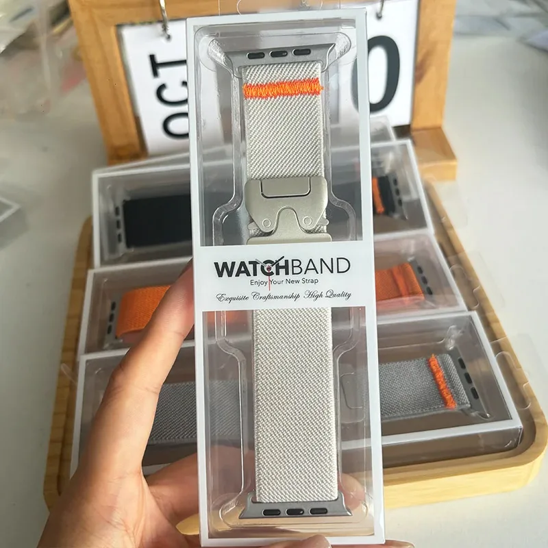 الأشرطة النايلون لساعة أبل الترا 3/2 الفرقة 49 مللي متر 45 مللي متر 46 مللي متر 44 مللي متر 42 مللي متر 40 مللي متر 41 مللي متر الرياضة سوار IWatch سلسلة 11 10 9 8 7 6 4 SE 3 #1