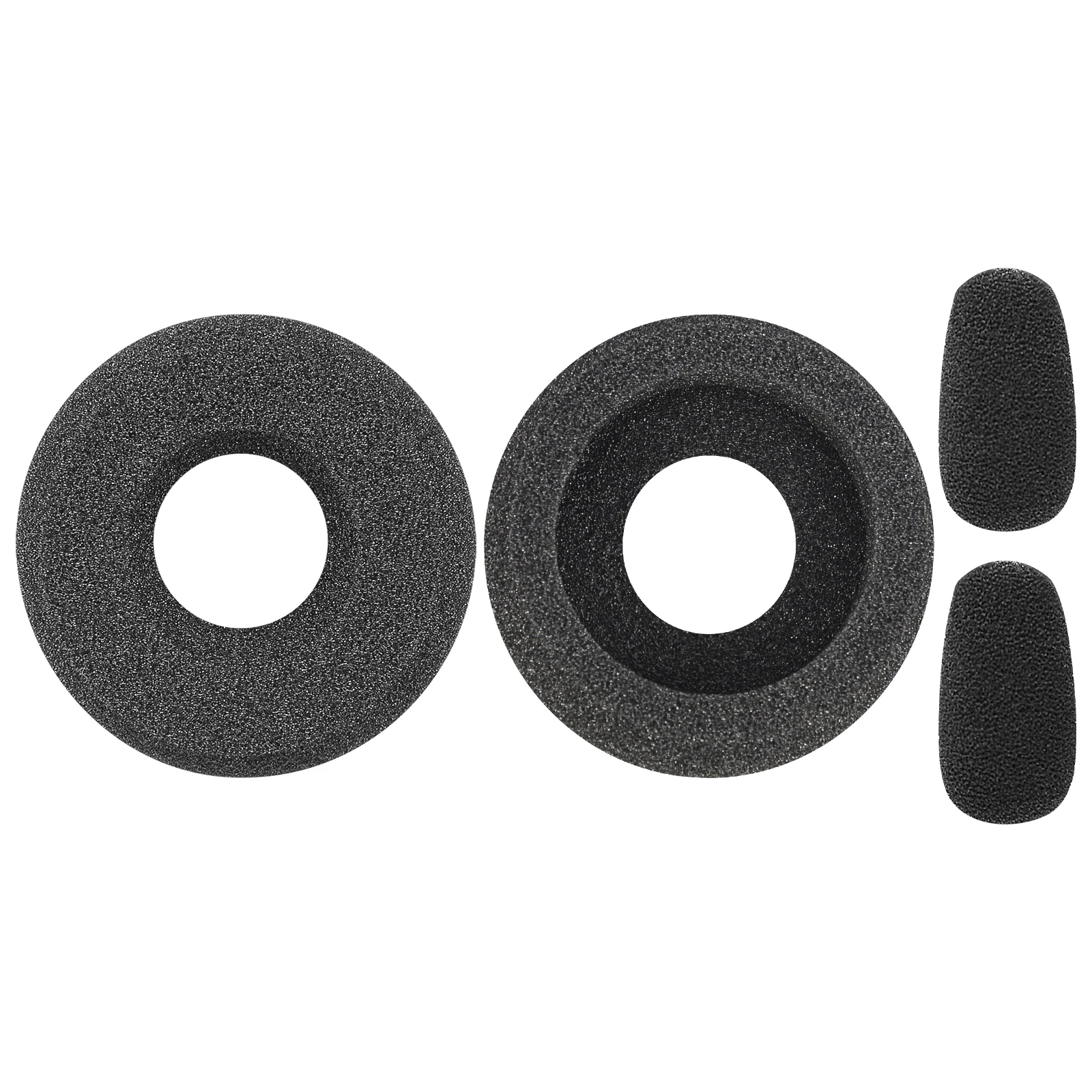 Geekria Comfort Foam Replacement Ear Pads + Mic Windscreen Foam Compatible with BlueParrott B250-XTS, B250-XT Plus, B250-XT