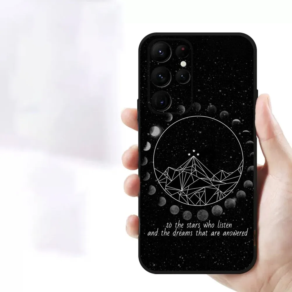 A C-Court of Mist-and Fury  Phone Case For Samsung S23,23,22,30,21,10,9,Note20 Ultra,Lite,Ultra,5G,Plus,FE,Black Soft Case