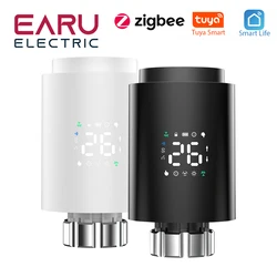 Tuya Smart ZigBee Radiator Actuator TRV Programmable Thermostatic Radiator Valve App Remote Temperature Controller Support Alexa