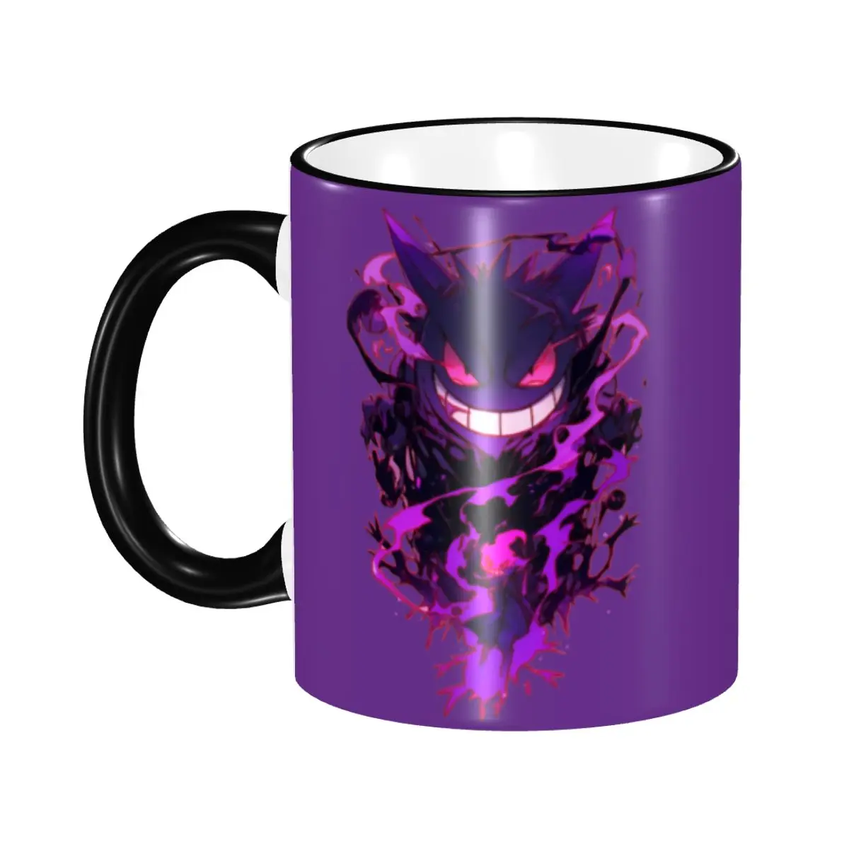 Individuelle Pokemon Gengar Tassen DIY Niedliche Cartoon Anime Keramik Milch Tee Kaffee Becher
