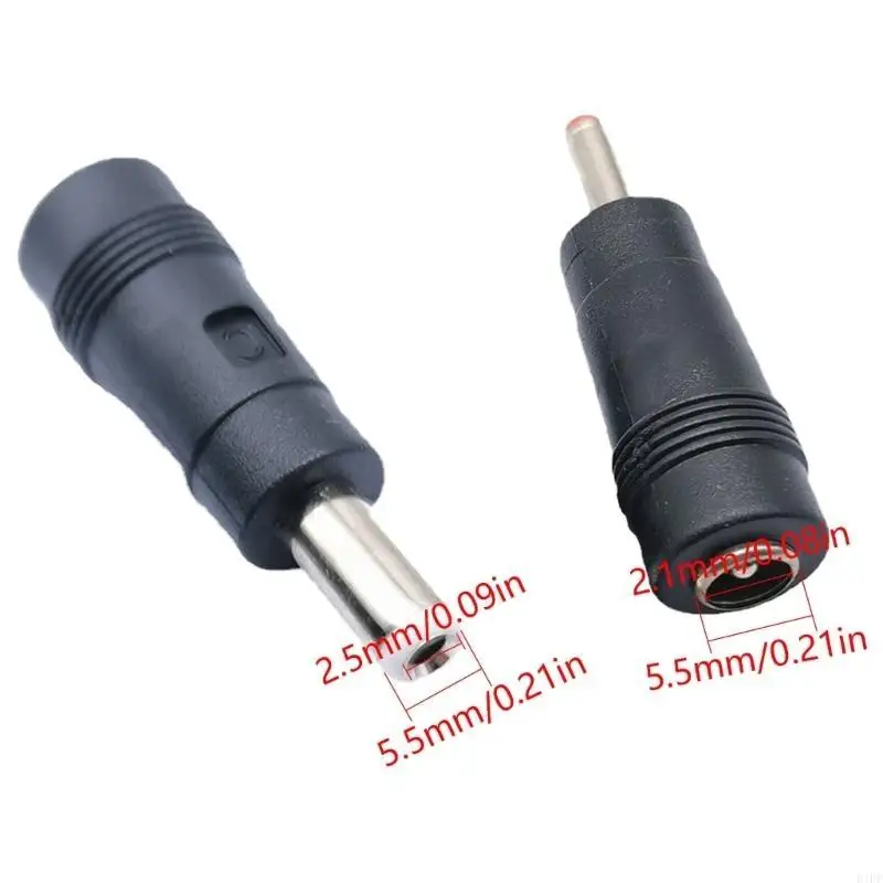 Adattatore ricarica portatili portatili E1PF DC5.5x2.1mm a DC5.5x2,5 mm Convertitore ricarica