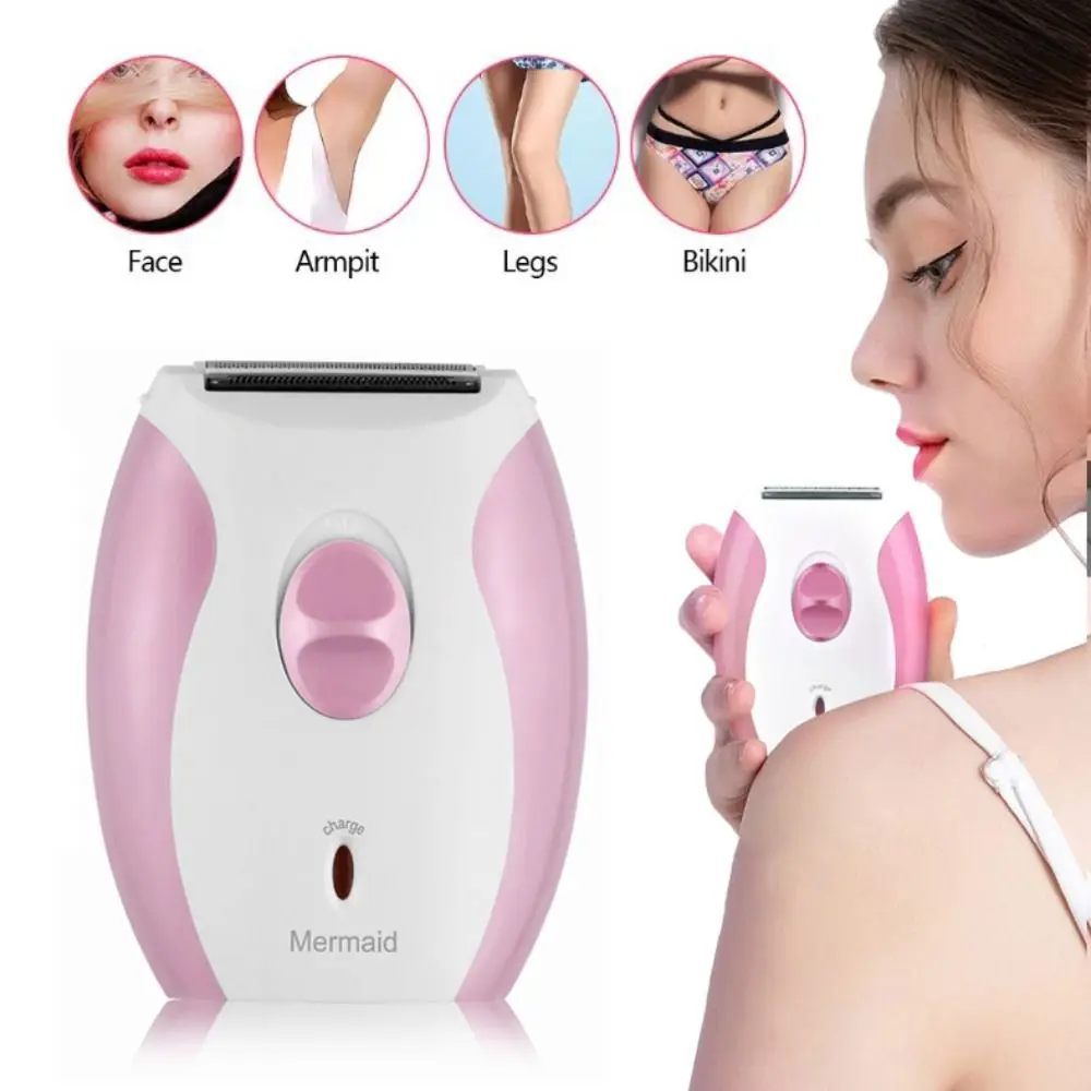 Alat cukur rambut untuk wanita Bikini wanita pemangkas pencukur elektrik wanita Epilator keselamatan cukur pisau cukur kaki pemangkas rambut