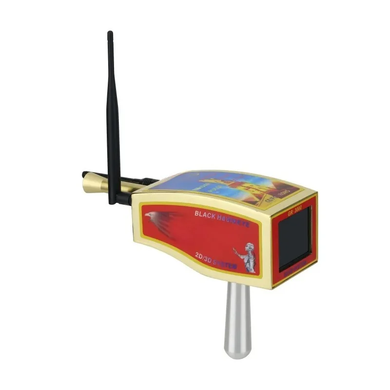 GR-3000 Black Gold & Metal Detector | 2D/3D System with Touch Screen & Carrying Case