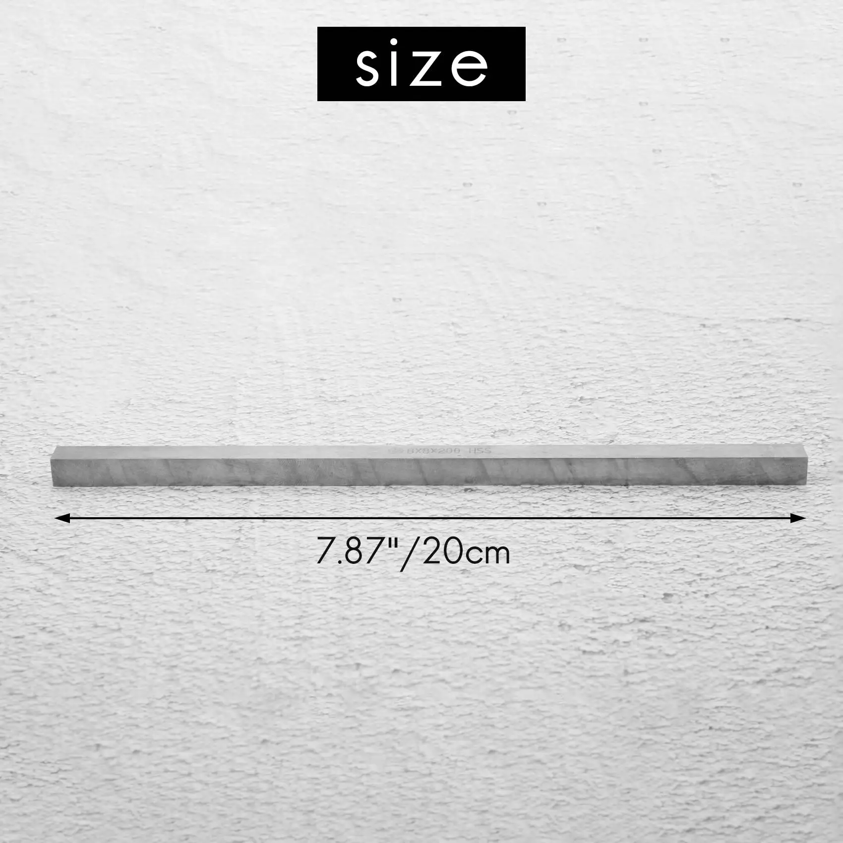 

AAAF 4 Pcs CNC Lathe HSS Square Cutting Tool Bits Bar 8Mm X 8Mm X 200Mm Gray