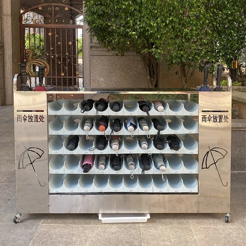 Durable and of high quality School Classroom Library Canteen Stainless Steel Umbrella Storage Rack Company Factory Hotel