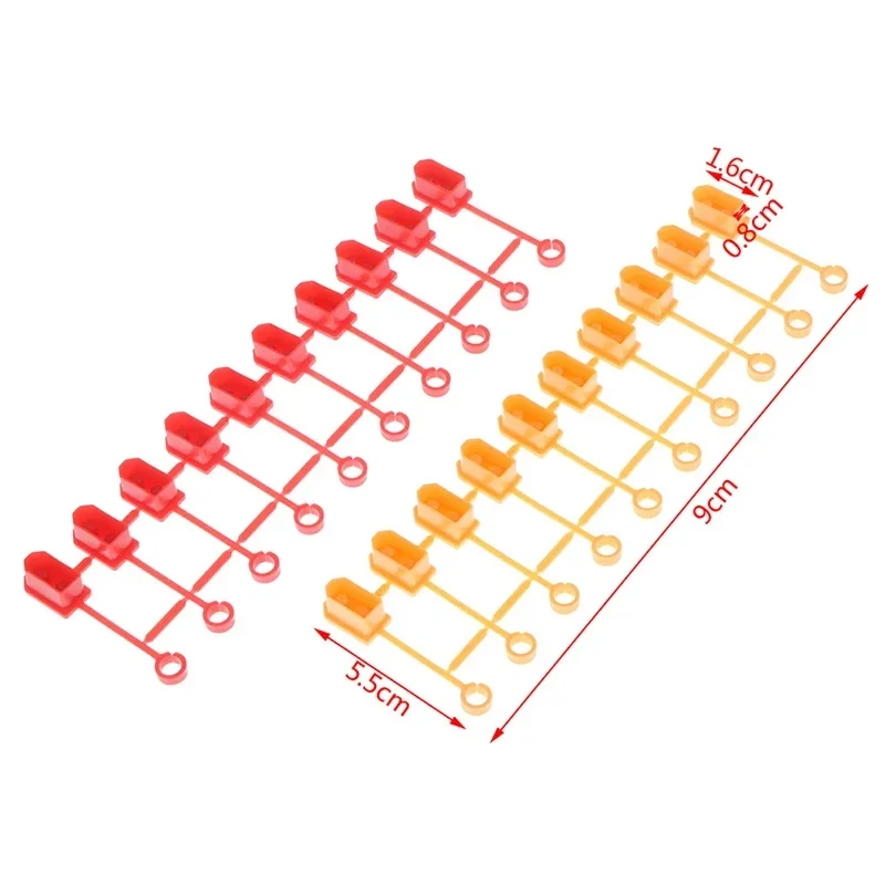 10 sztuk XT60 wtyczka czerwona i żółta gumowa końcówka izolowana osłona ochronna czapki Case do zdalnie sterowanego modelu samolotu samochód łódź