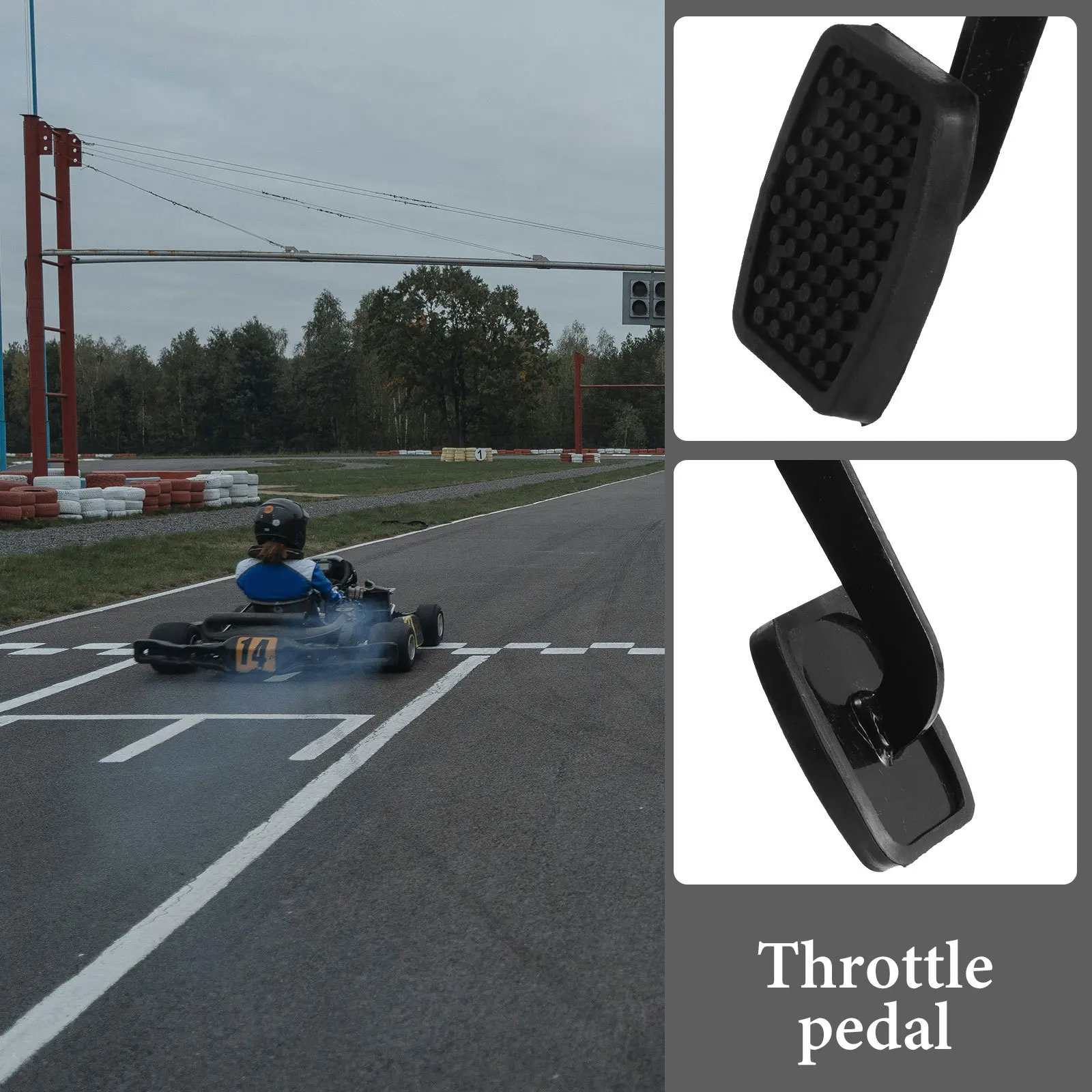 

Metal Throttle Pedal For Go Kart Atv Drift Car Footrest Replacement Racing Cart Accessory Durable Go Kart Parts