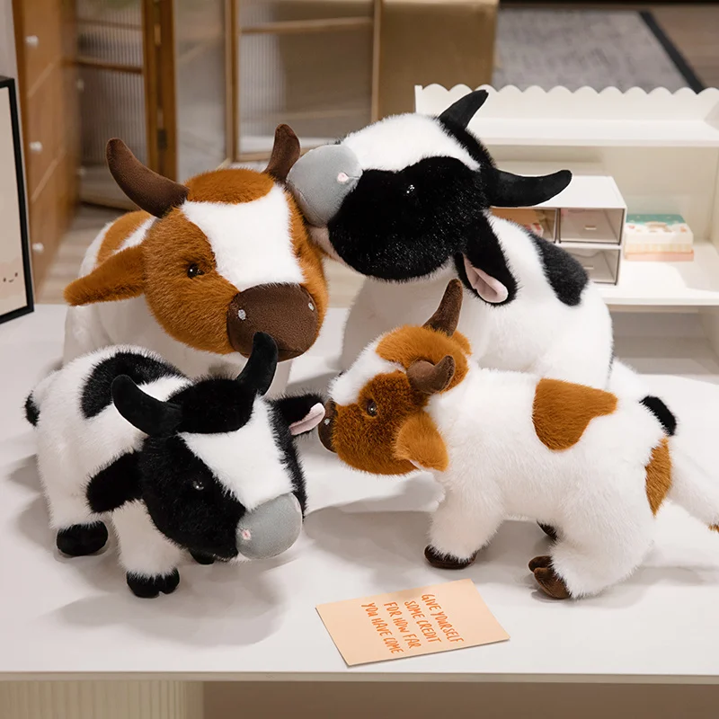 Peluche vaca de granja para niños - Muñeco acogedor y suave - imagen 3