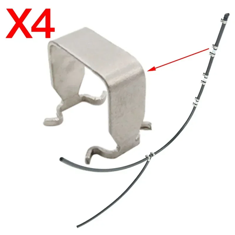 4X Fuel Return Pipe Hose Cable Line Clamp Clip Injection Nozzle for Opel Astra H J Meriva A B Zafira B Corsa C D Mokka 817045